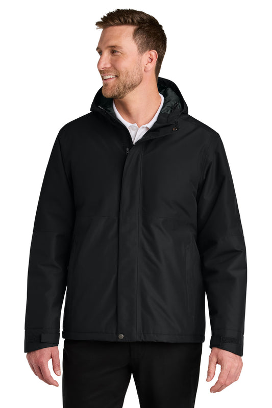 Port Authority Insulated Heavy Ripstop Jacket J721 - Deep Black