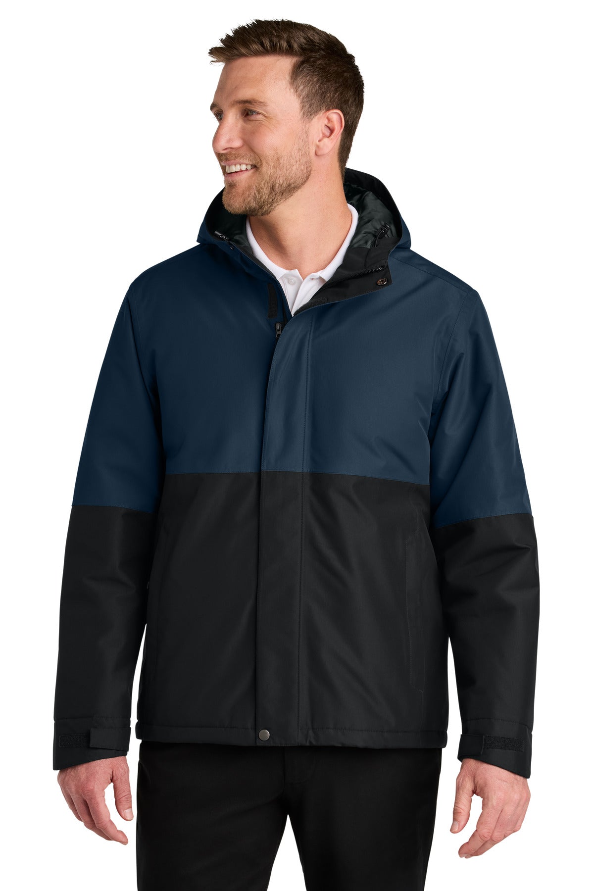 Port Authority Insulated Heavy Ripstop Jacket J721 - Dress Blue Navy/ Deep Black