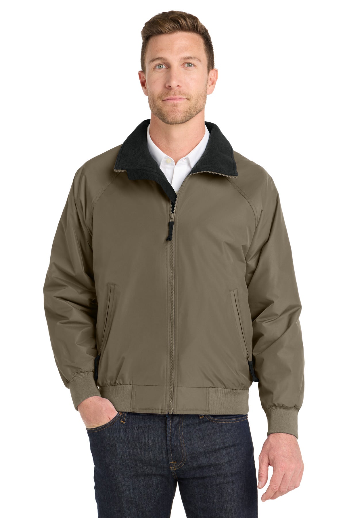 Port Authority Challenger Jacket. J754 - Khaki/ True Black