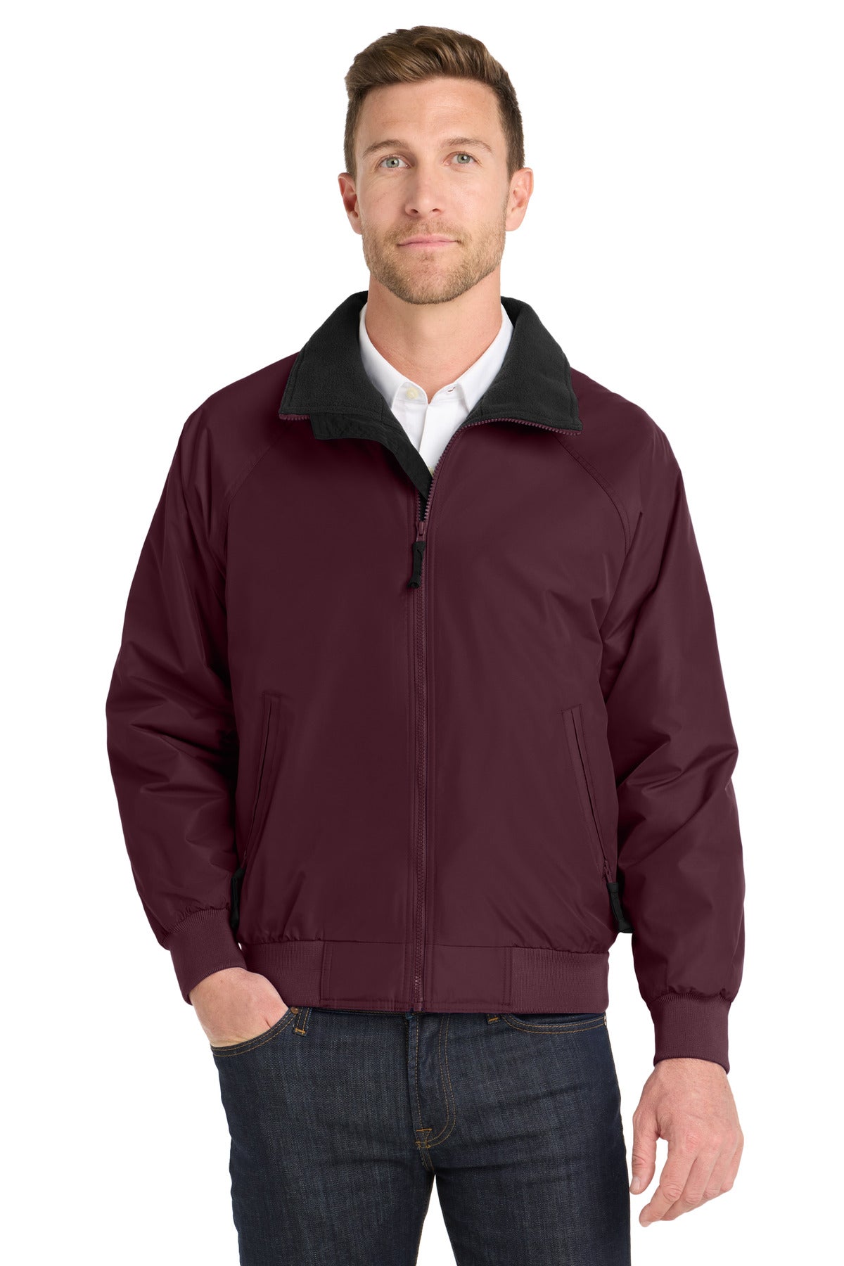 Port Authority Challenger Jacket. J754 - Maroon/ True Black