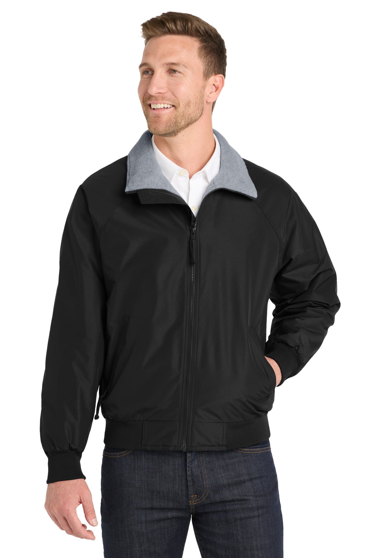 Port Authority Challenger Jacket. J754 - True Black/ Grey Heather