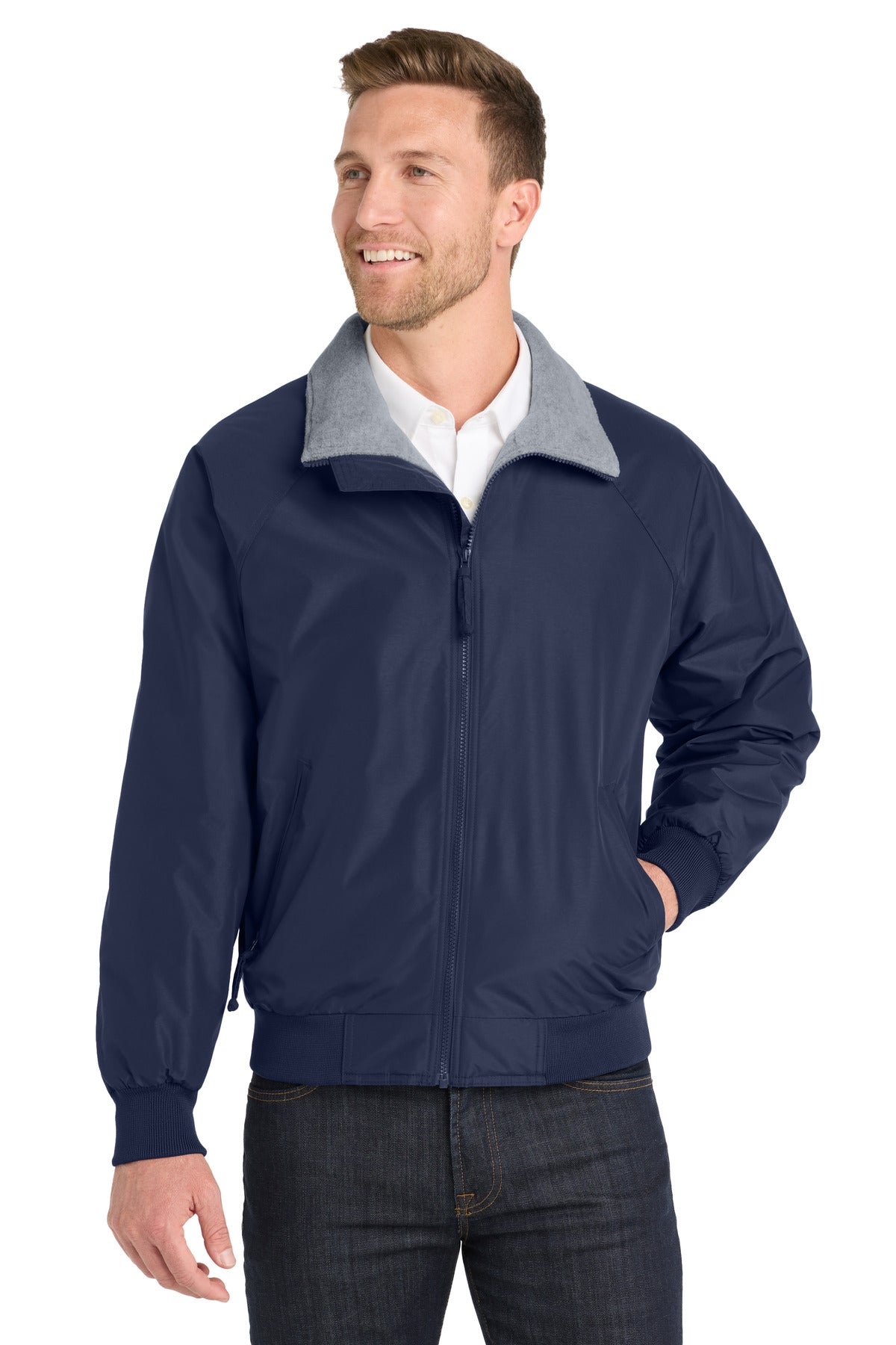 Port Authority Challenger Jacket. J754 - True Navy/ Grey Heather