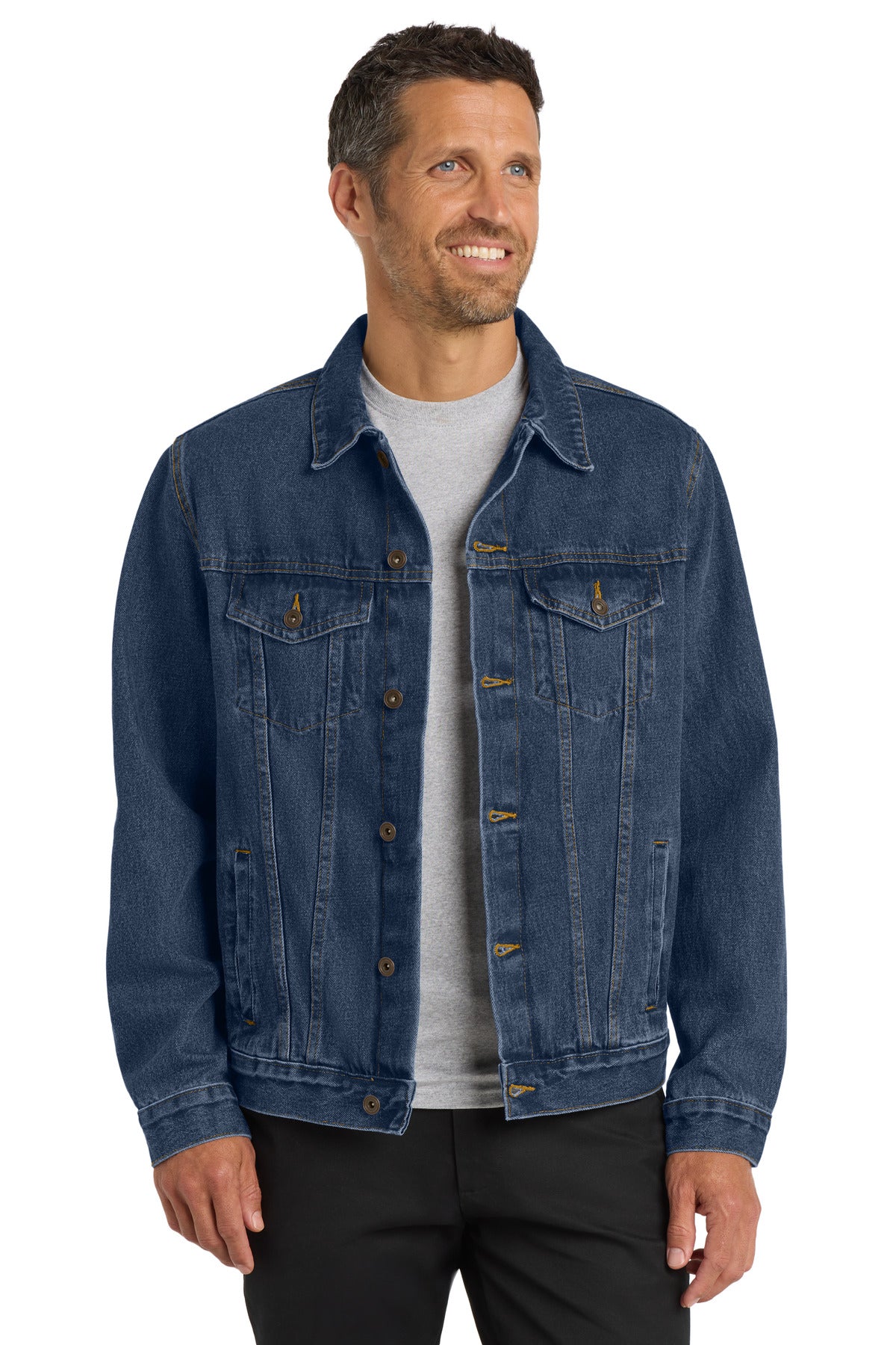 Port Authority Denim Jacket. J7620 - Denim Blue