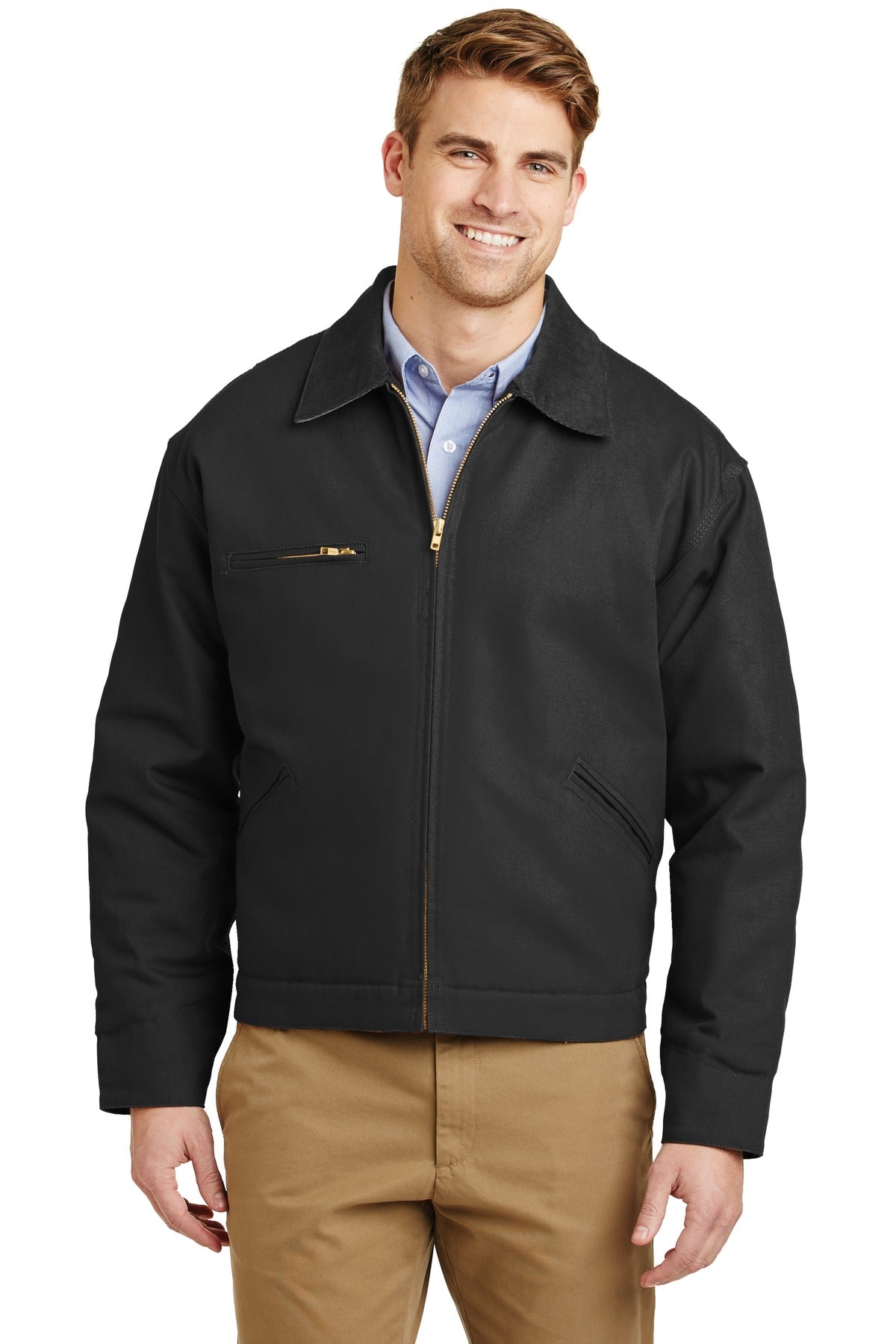 CornerStone - Duck Cloth Work Jacket.  J763 - Black