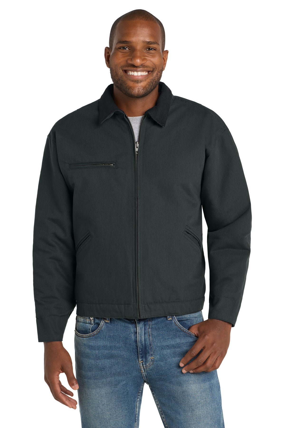 CornerStone - Duck Cloth Work Jacket.  J763 - Charcoal