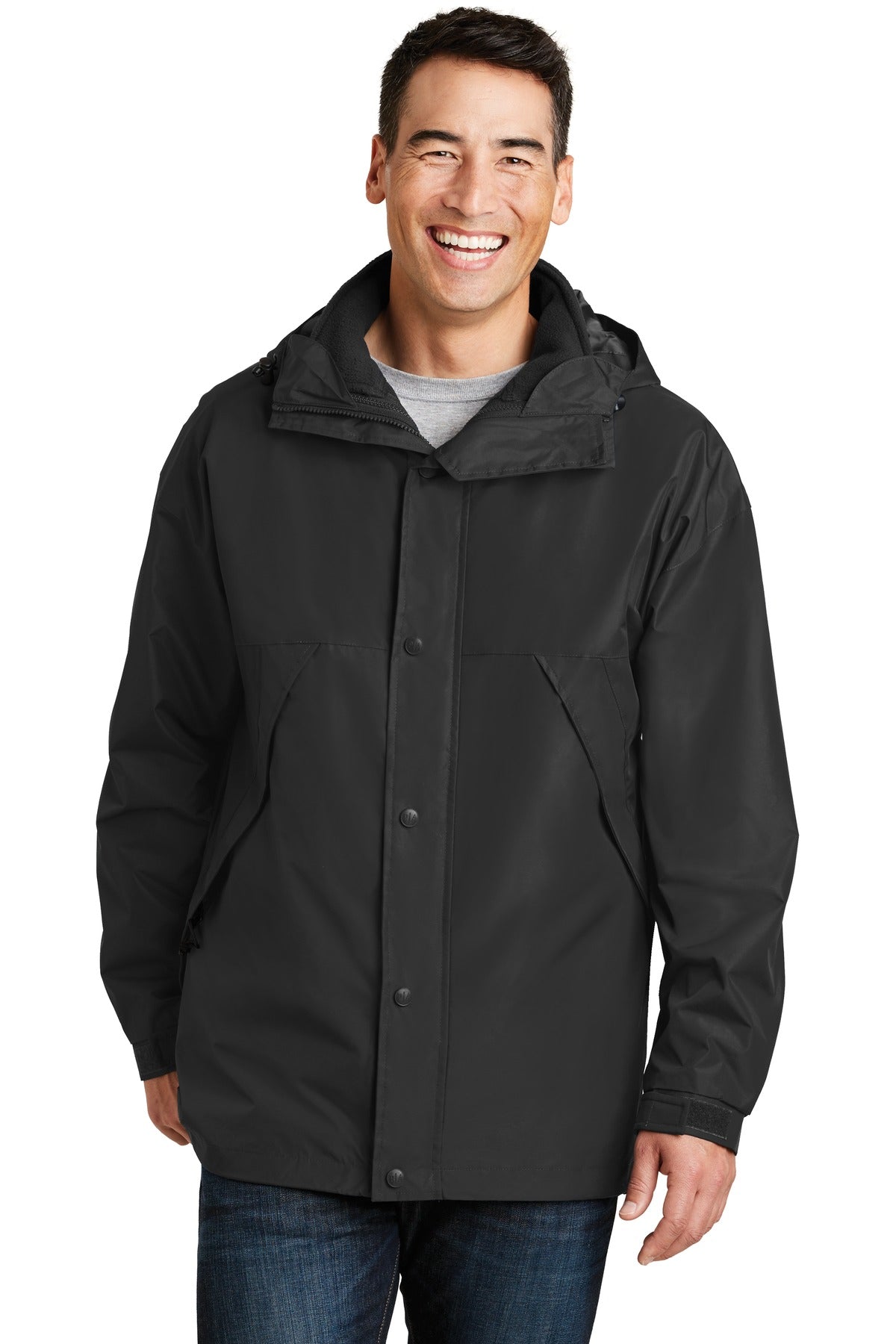 Port Authority 3-in-1 Jacket. J777 - Black/ Black