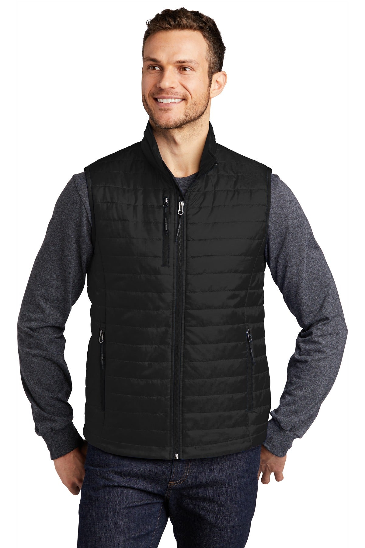 Port Authority  Packable Puffy Vest J851 - Deep Black