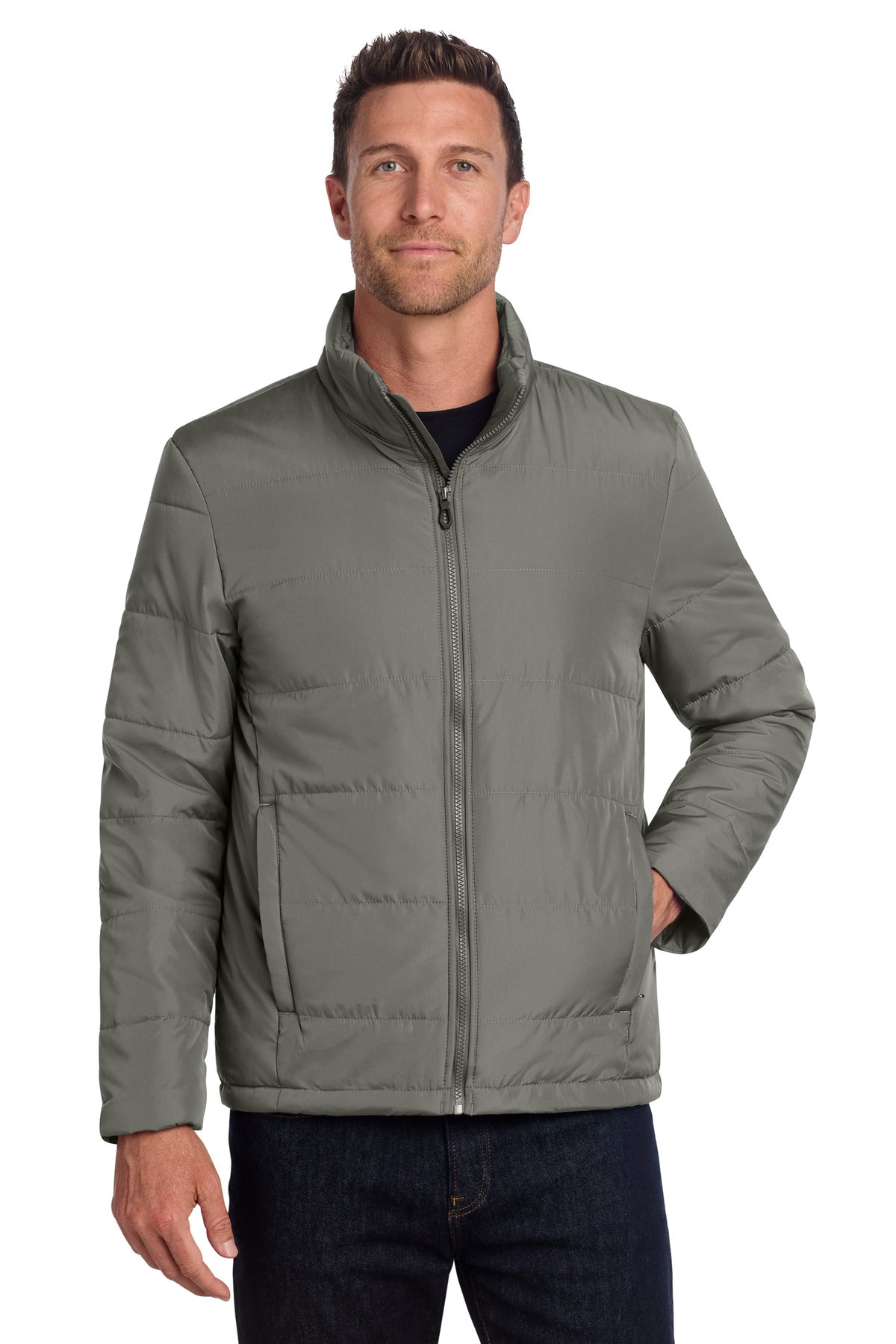 Port Authority Puffer Jacket J852 - Shadow Grey