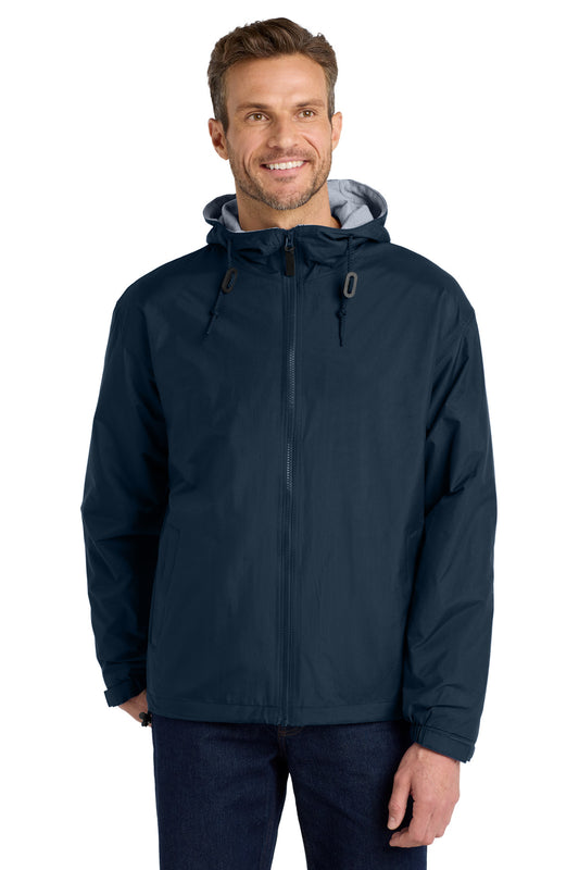 Port Authority Team Jacket.  JP56 - Bright Navy/ Light Oxford