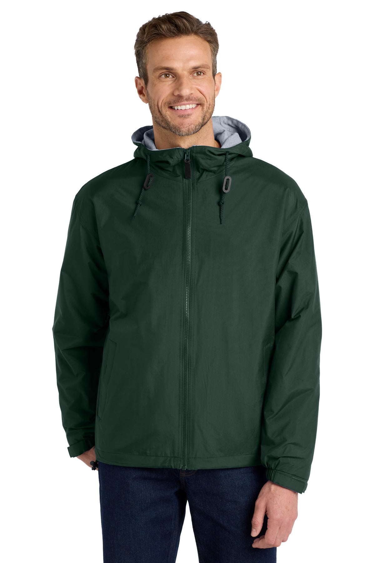 Port Authority Team Jacket.  JP56 - Hunter/ Light Oxford