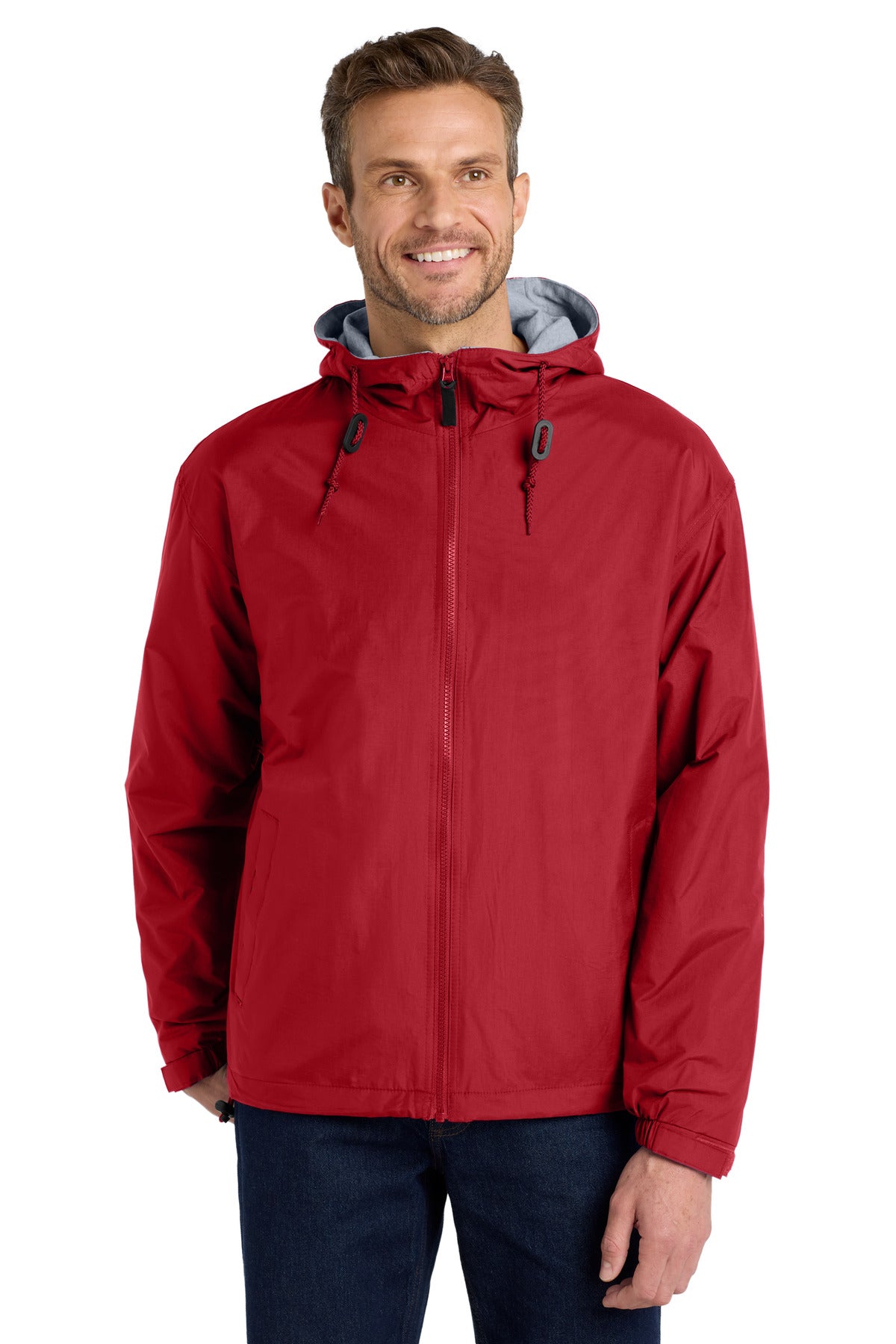 Port Authority Team Jacket.  JP56 - Red/ Light Oxford