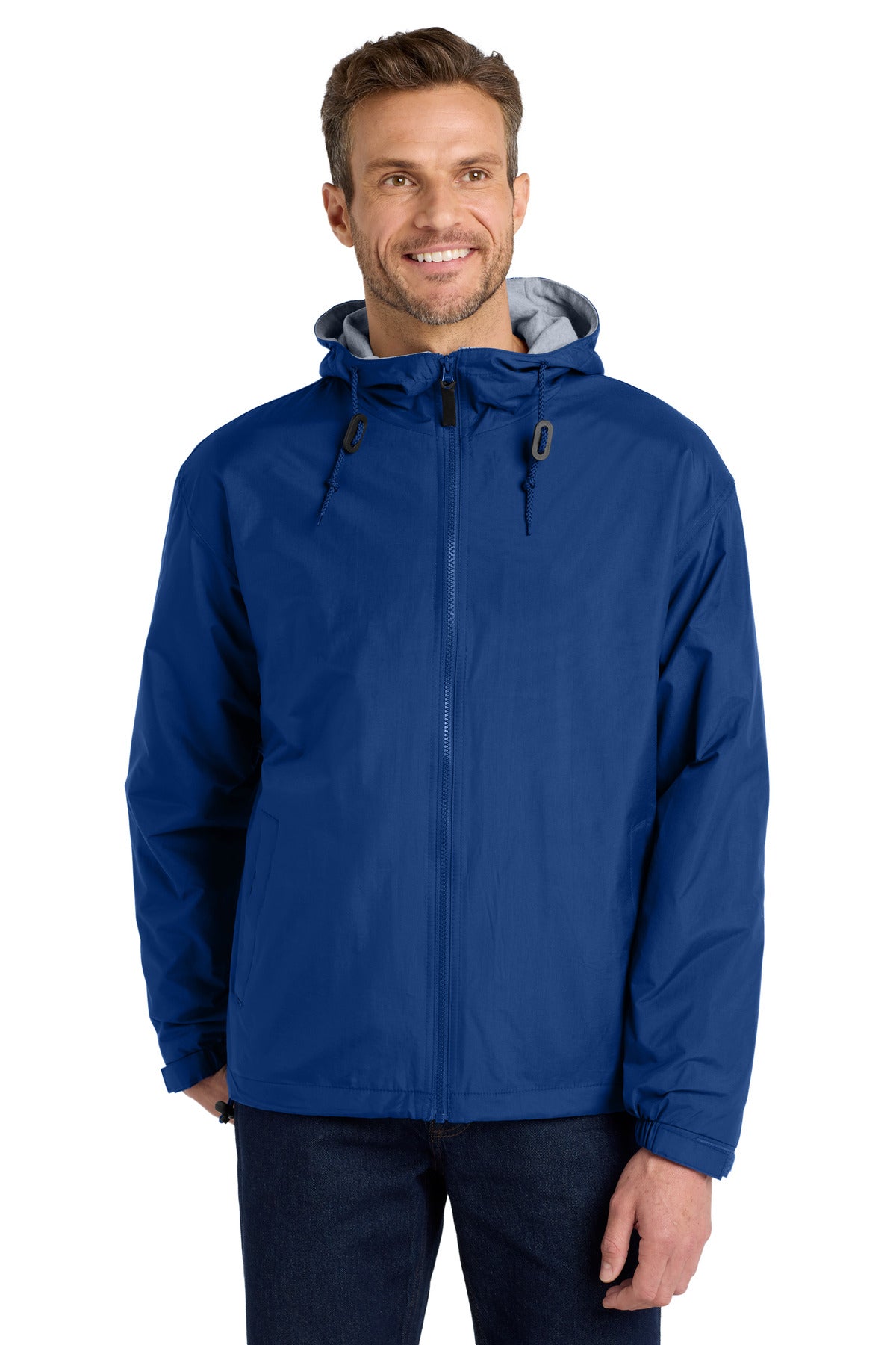 Port Authority Team Jacket.  JP56 - Royal/ Light Oxford