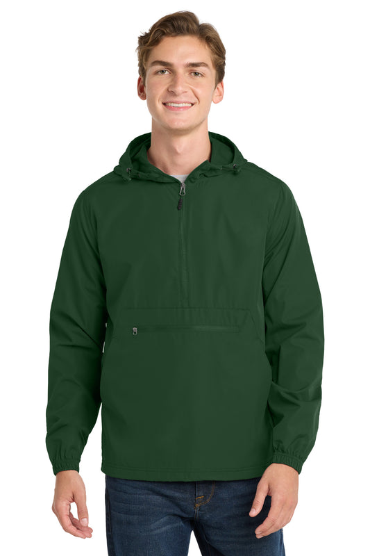 Sport-Tek  Packable Anorak. JST66 - Forest Green