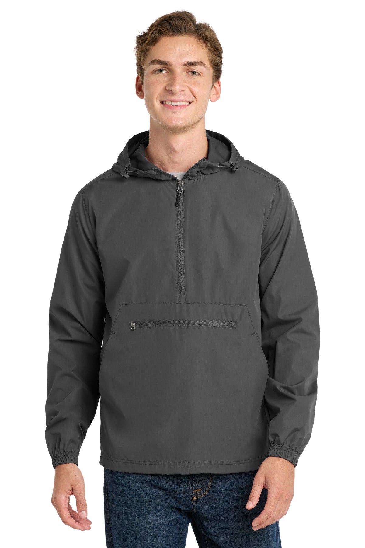 Sport-Tek  Packable Anorak. JST66 - Graphite