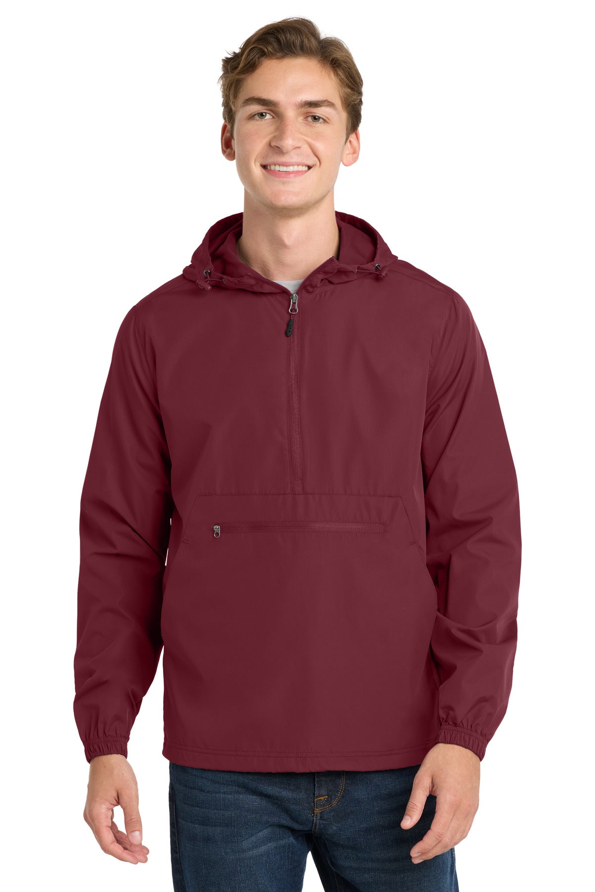 Sport-Tek  Packable Anorak. JST66 - Maroon