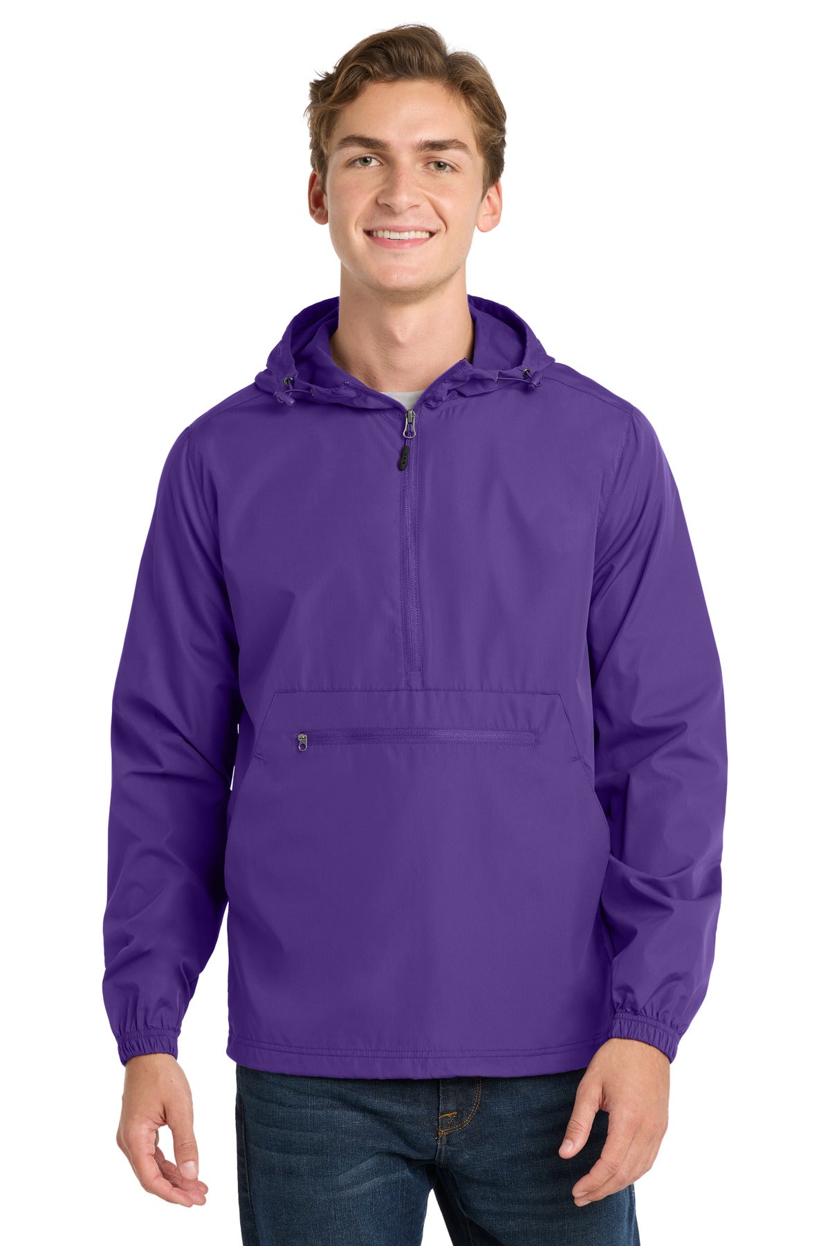 Sport-Tek  Packable Anorak. JST66 - Purple