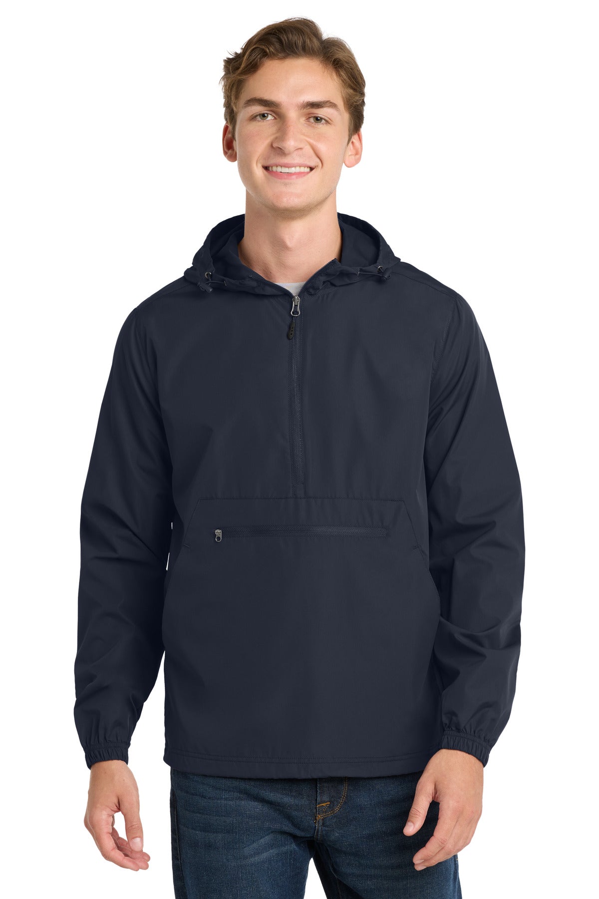Sport-Tek  Packable Anorak. JST66 - True Navy