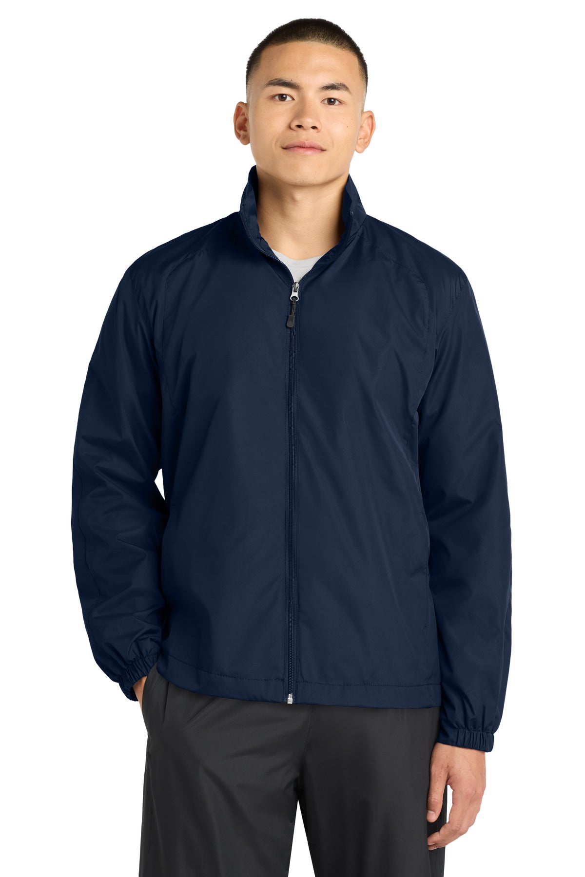 Sport-Tek Full-Zip Wind Jacket. JST70 - True Navy