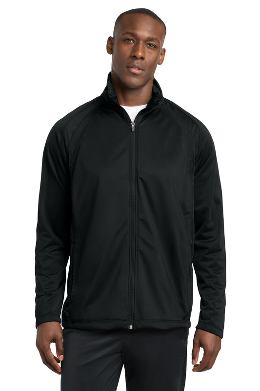 Sport-Tek Tricot Track Jacket. JST90 - Black/ Black
