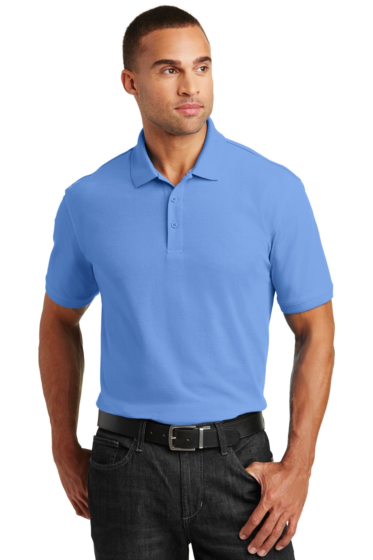 Port Authority Core Classic Pique Polo. K100 - Carolina Blue
