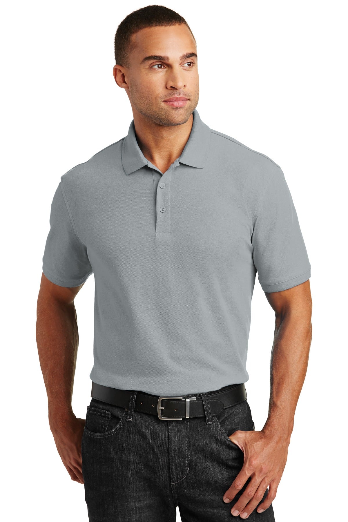 Port Authority Core Classic Pique Polo. K100 - Gusty Grey