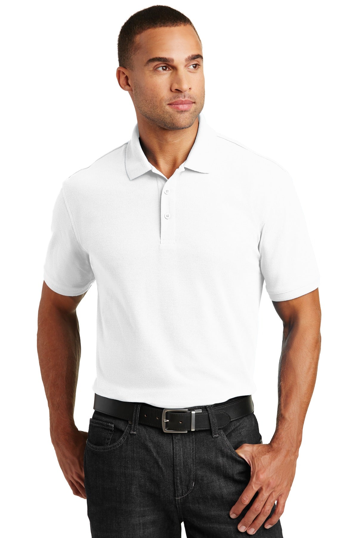 Port Authority Core Classic Pique Polo. K100 - White