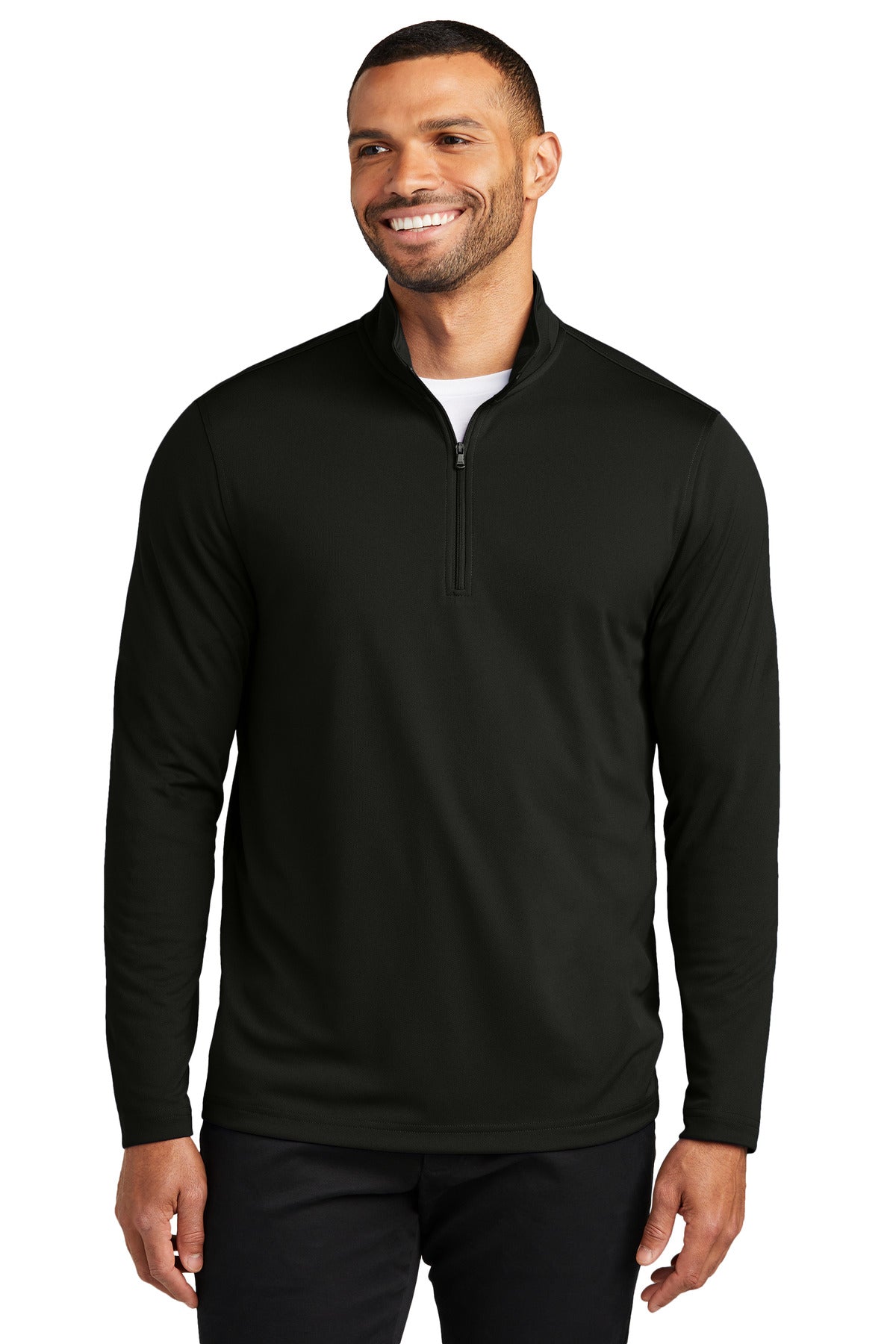Port Authority Dry Zone UV Micro-Mesh 1/4-Zip K112 - Deep Black