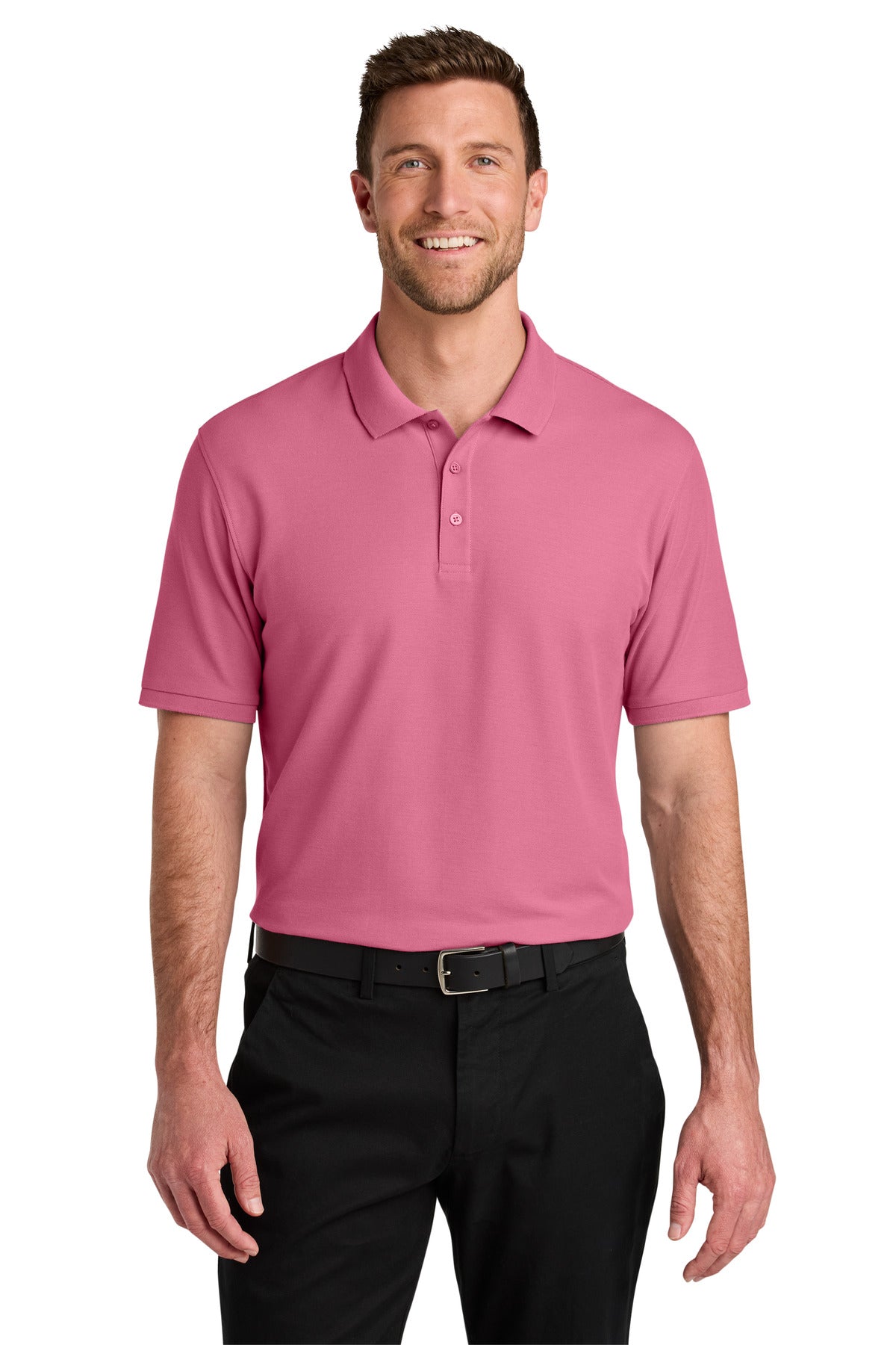 Port Authority Wearever Signature Pique Polo K200 - Awareness Pink