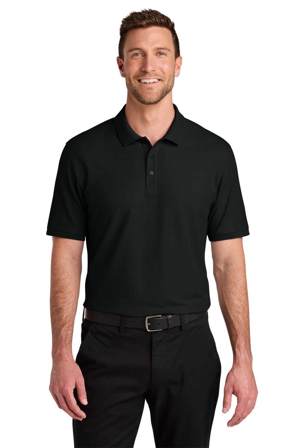 Port Authority Wearever Signature Pique Polo K200 - Deep Black