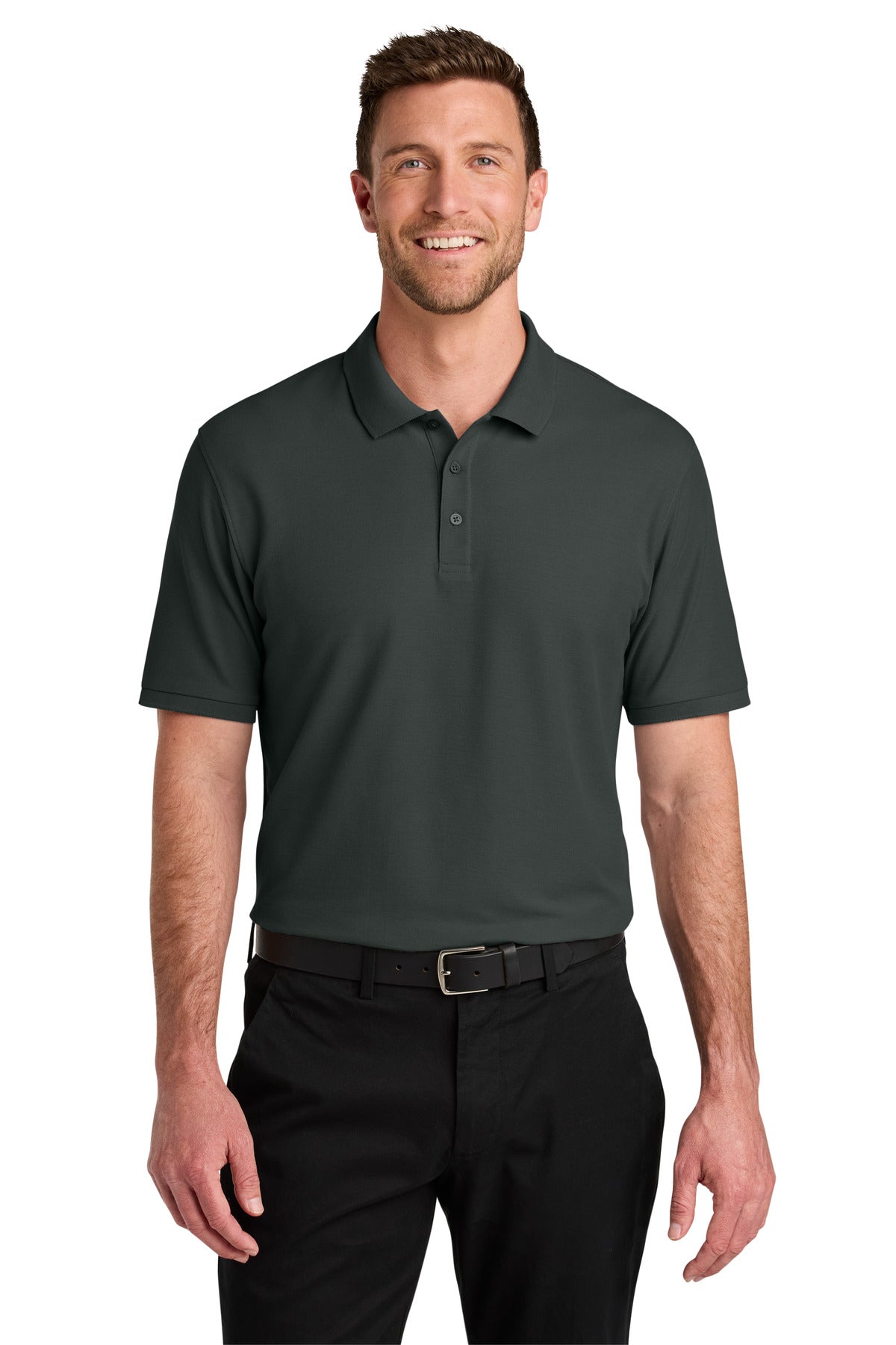 Port Authority Wearever Signature Pique Polo K200 - Grey Smoke