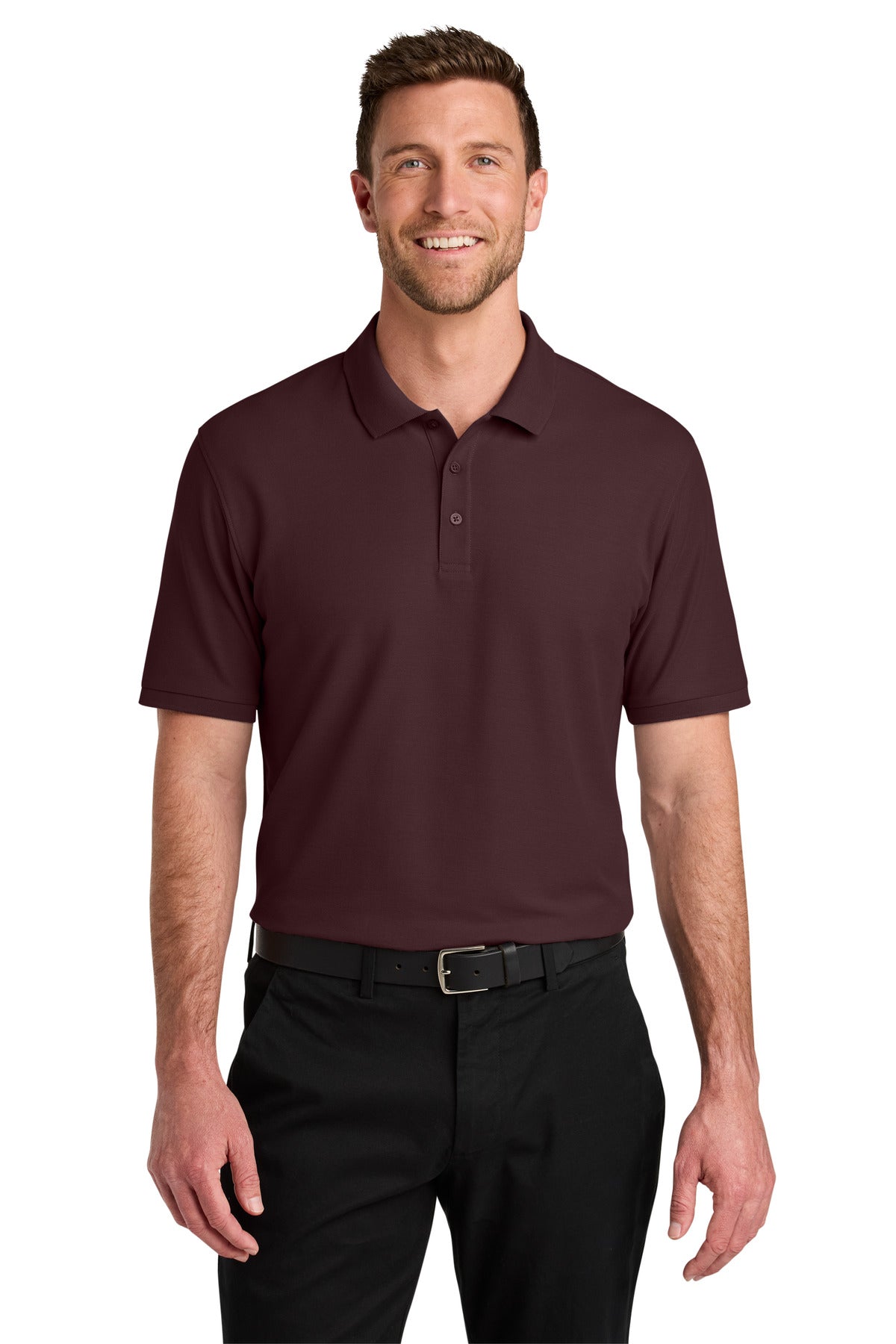 Port Authority Wearever Signature Pique Polo K200 - Maroon