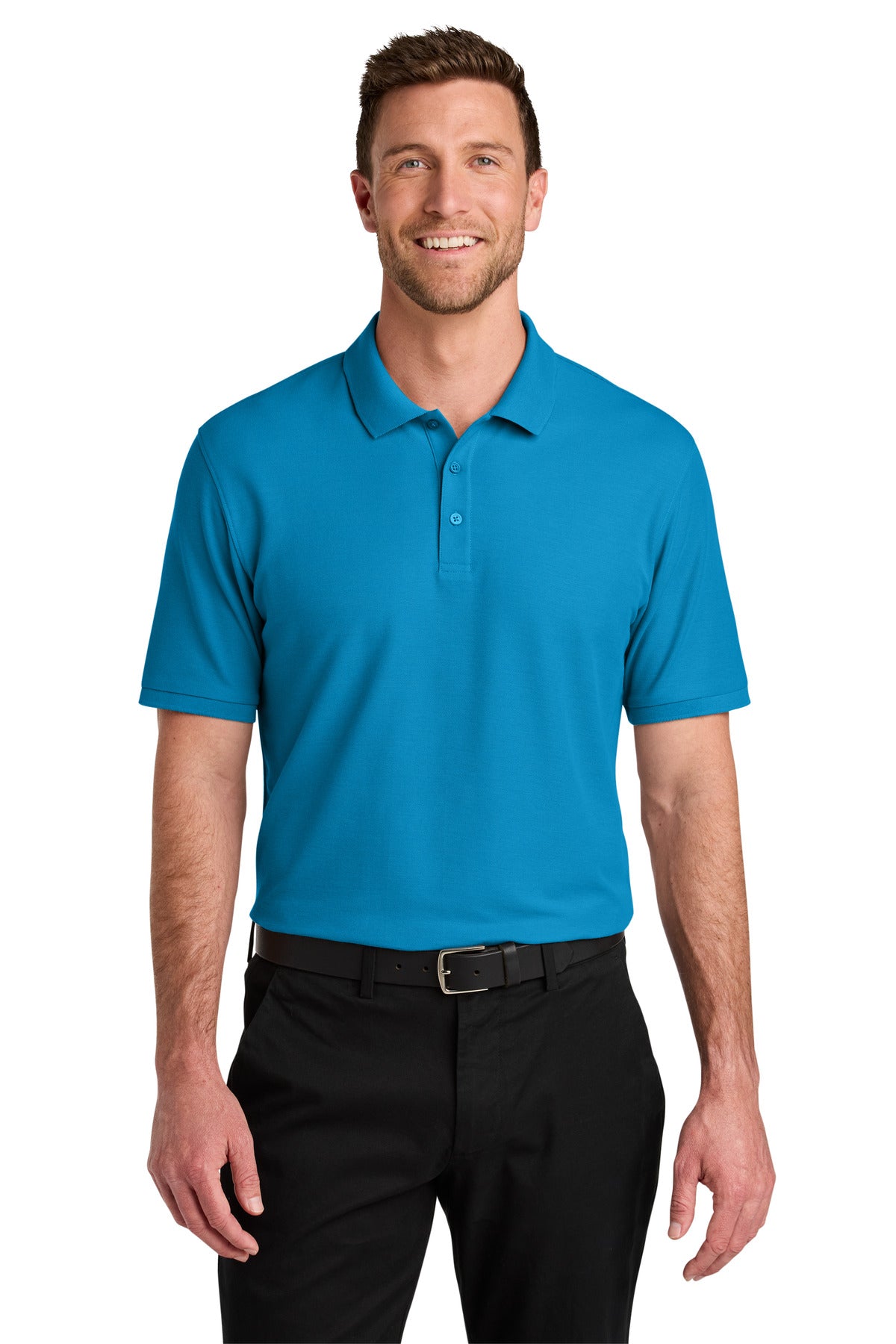 Port Authority Wearever Signature Pique Polo K200 - Parcel Blue