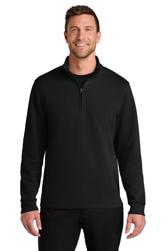 Port Authority Wearever Signature Double Pique 1/4-Zip K210 - Deep Black