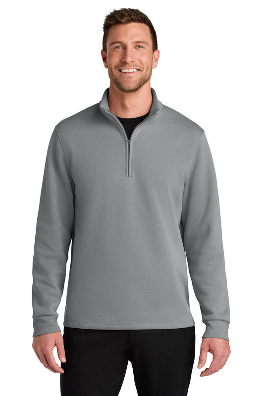 Port Authority Wearever Signature Double Pique 1/4-Zip K210 - Gusty Grey