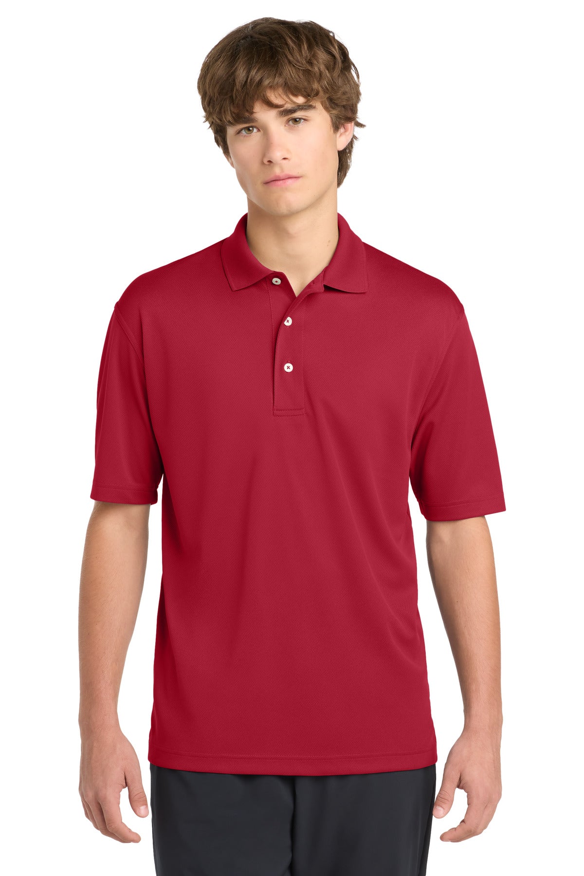 Sport-Tek Dri-Mesh Polo.  K469 - Red