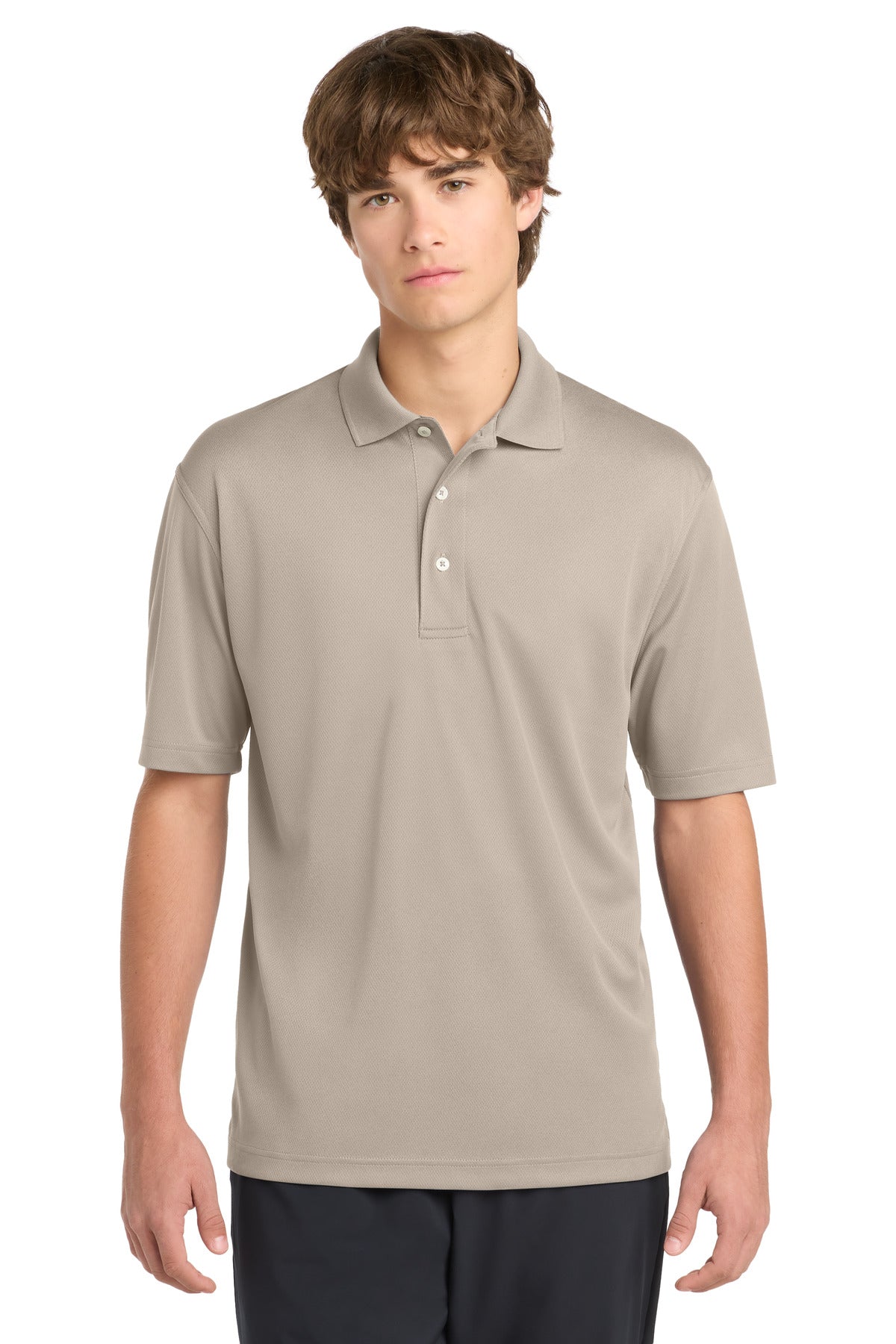 Sport-Tek Dri-Mesh Polo.  K469 - Sandstone