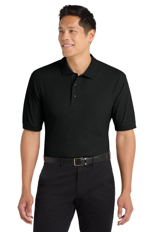 Port Authority Extended Size Silk Touch Polo K500ES - Black