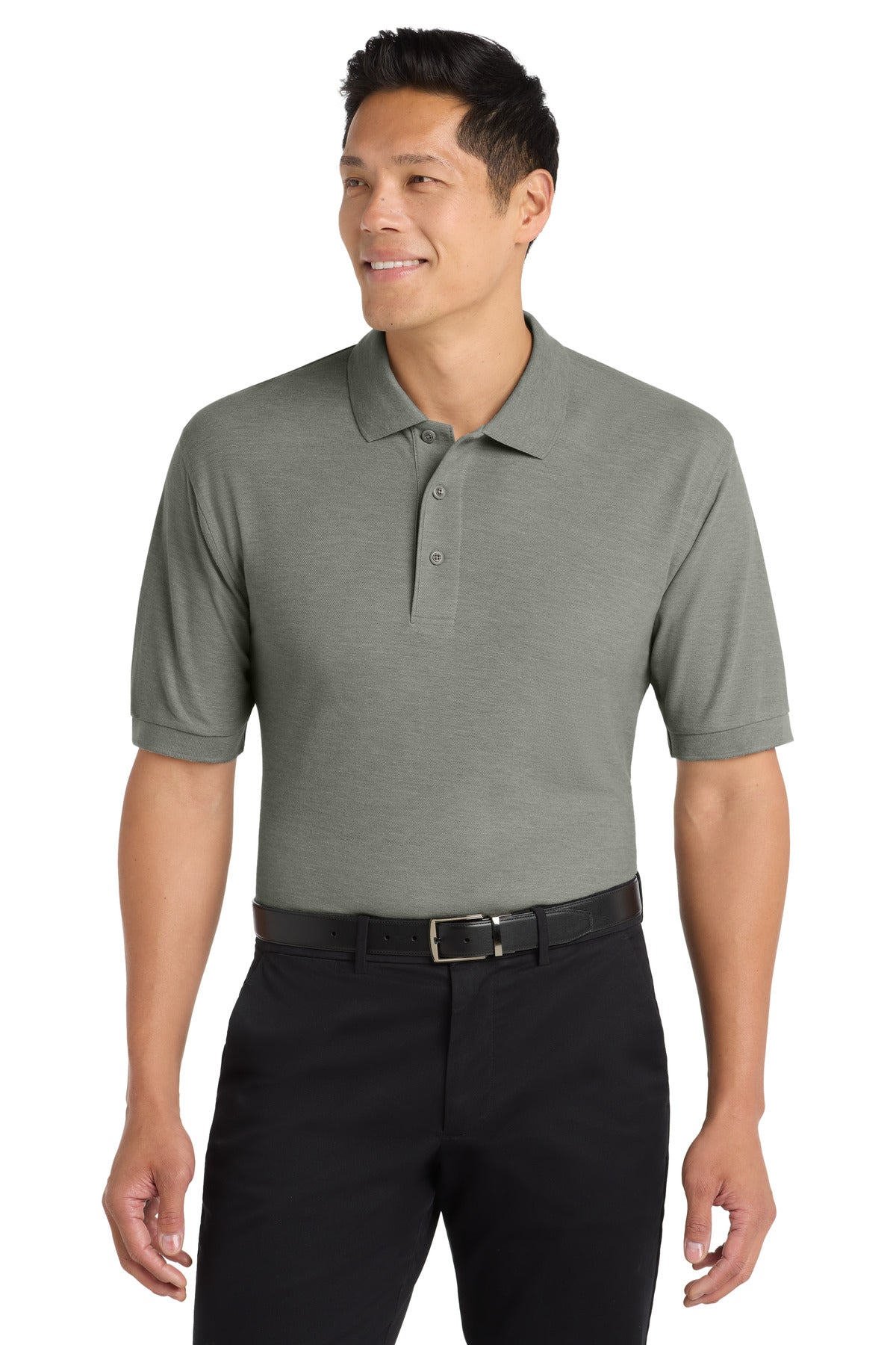 Port Authority Extended Size Silk Touch Polo K500ES - Cool Grey