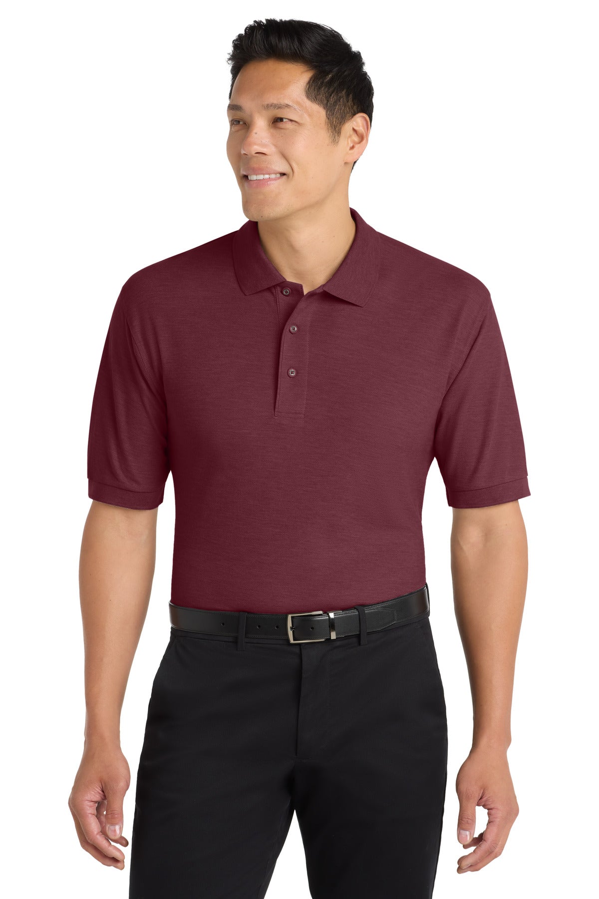 Port Authority Silk Touch Polo K500 - Burgundy