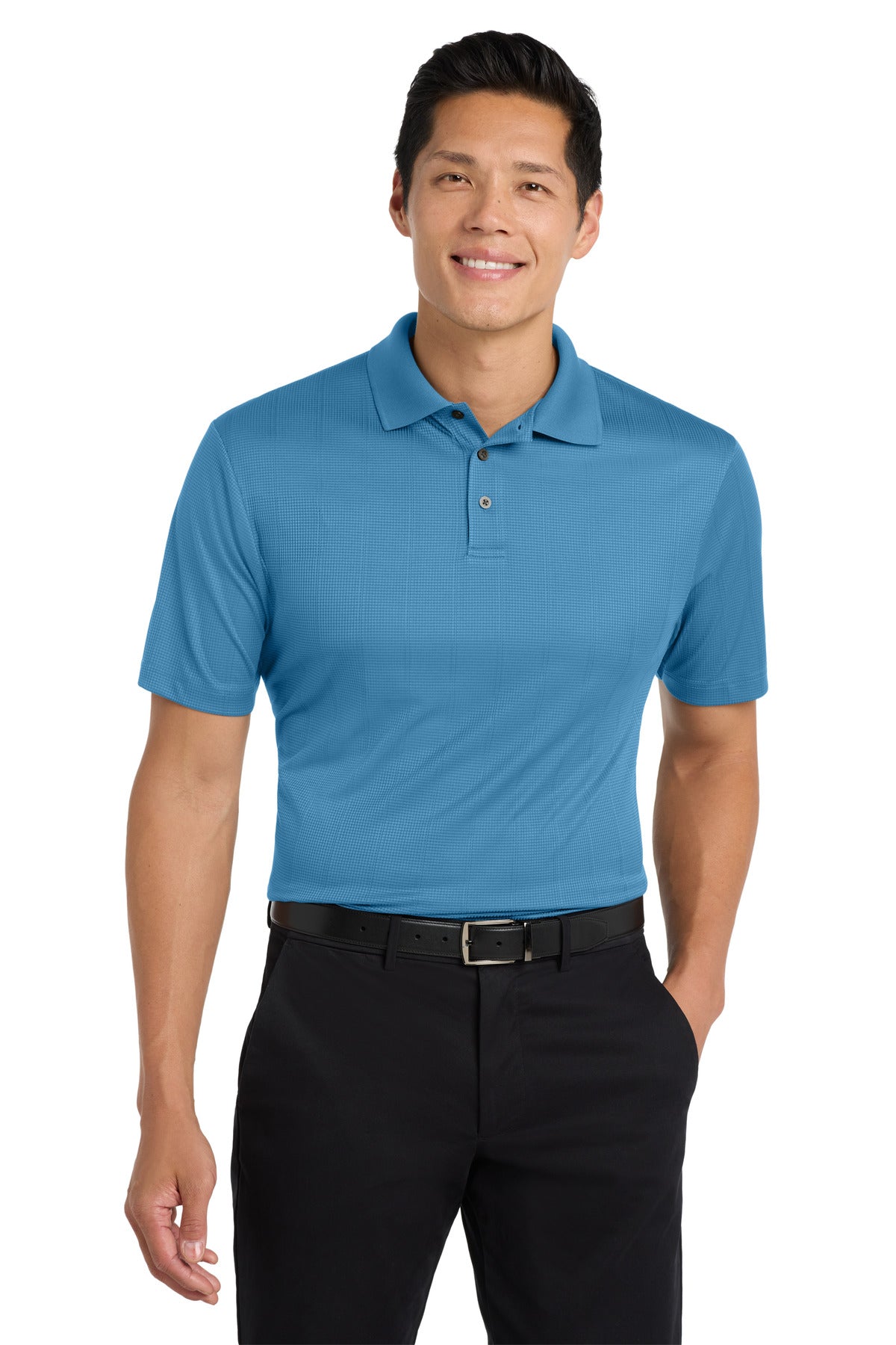 Port Authority Performance Fine Jacquard Polo. K528 - Ocean Blue