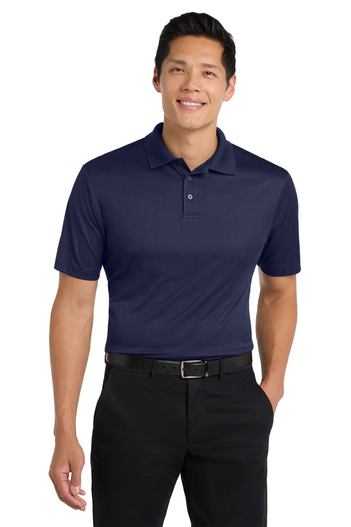 Port Authority Performance Fine Jacquard Polo. K528 - True Navy
