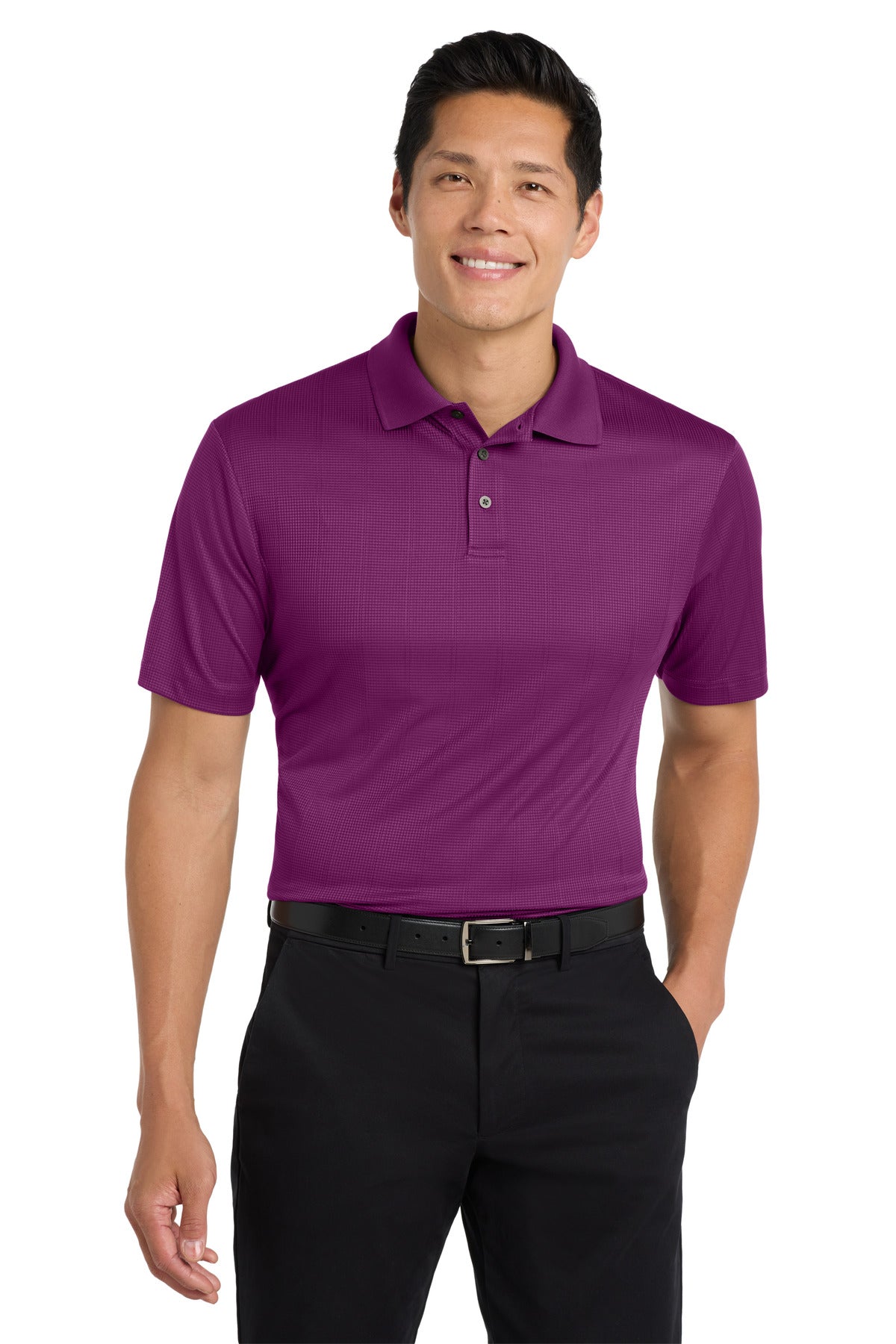 Port Authority Performance Fine Jacquard Polo. K528 - Violet Purple