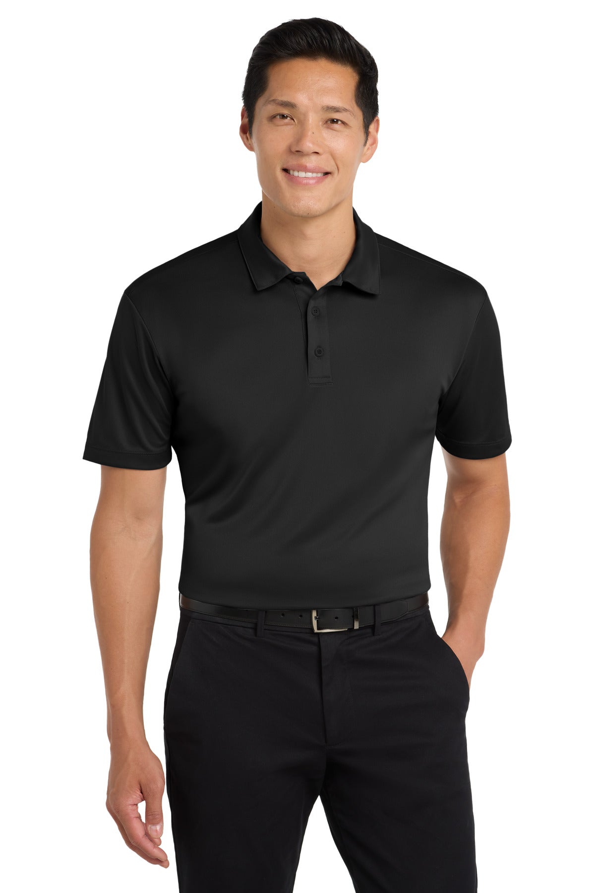 Port Authority Silk Touch Performance Polo. K540 - Black