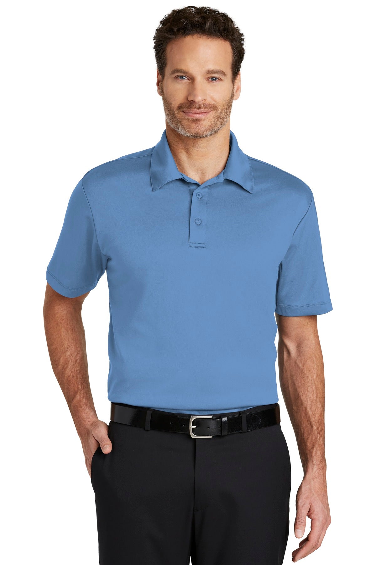 Port Authority Silk Touch Performance Polo. K540 - Carolina Blue