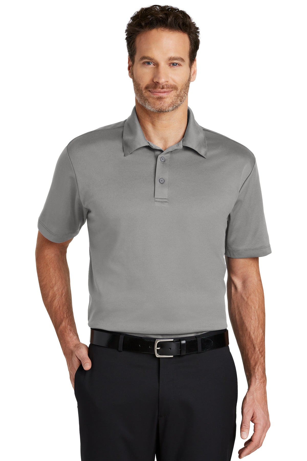 Port Authority Silk Touch Performance Polo. K540 - Gusty Grey