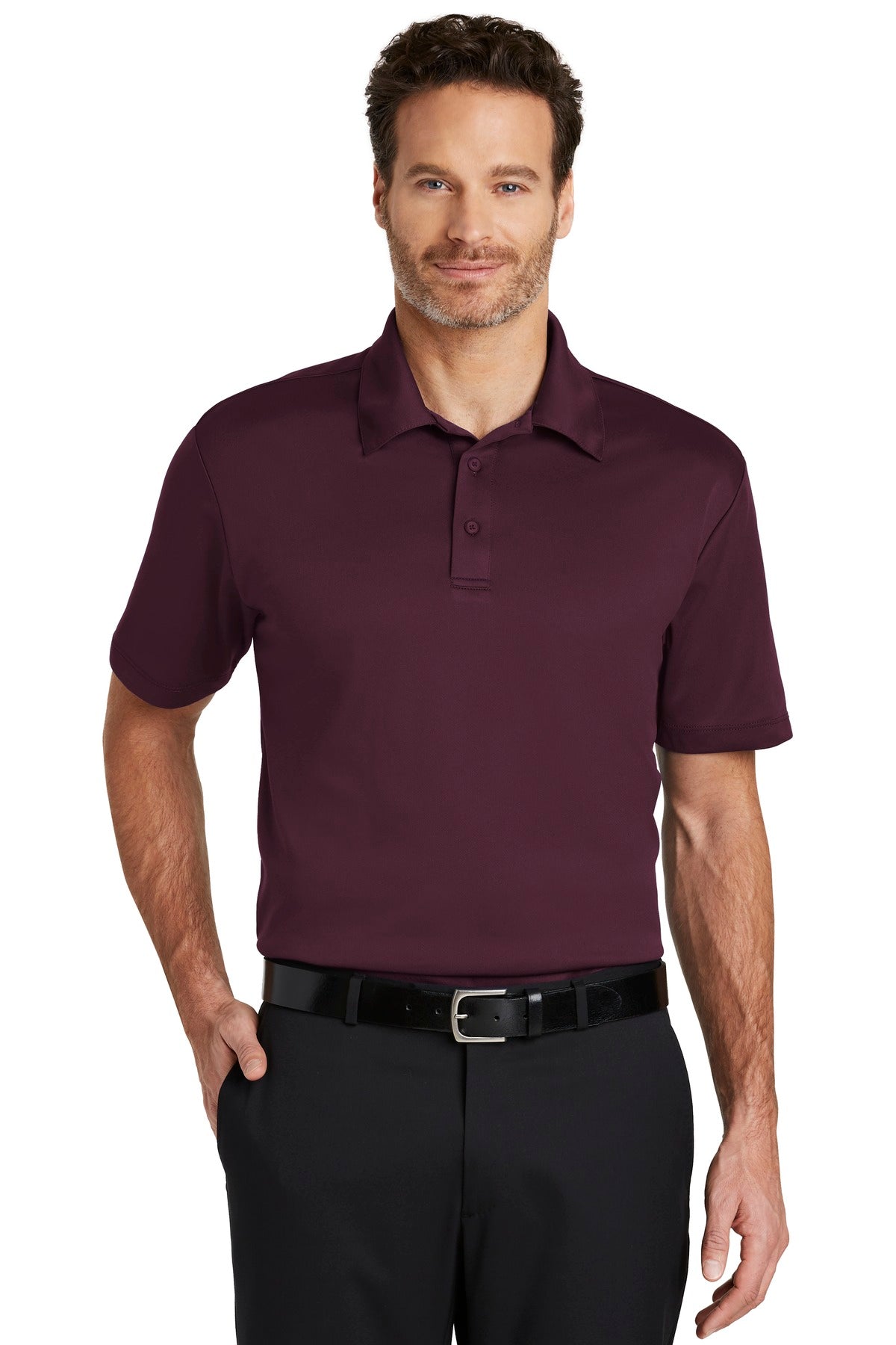Port Authority Silk Touch Performance Polo. K540 - Maroon