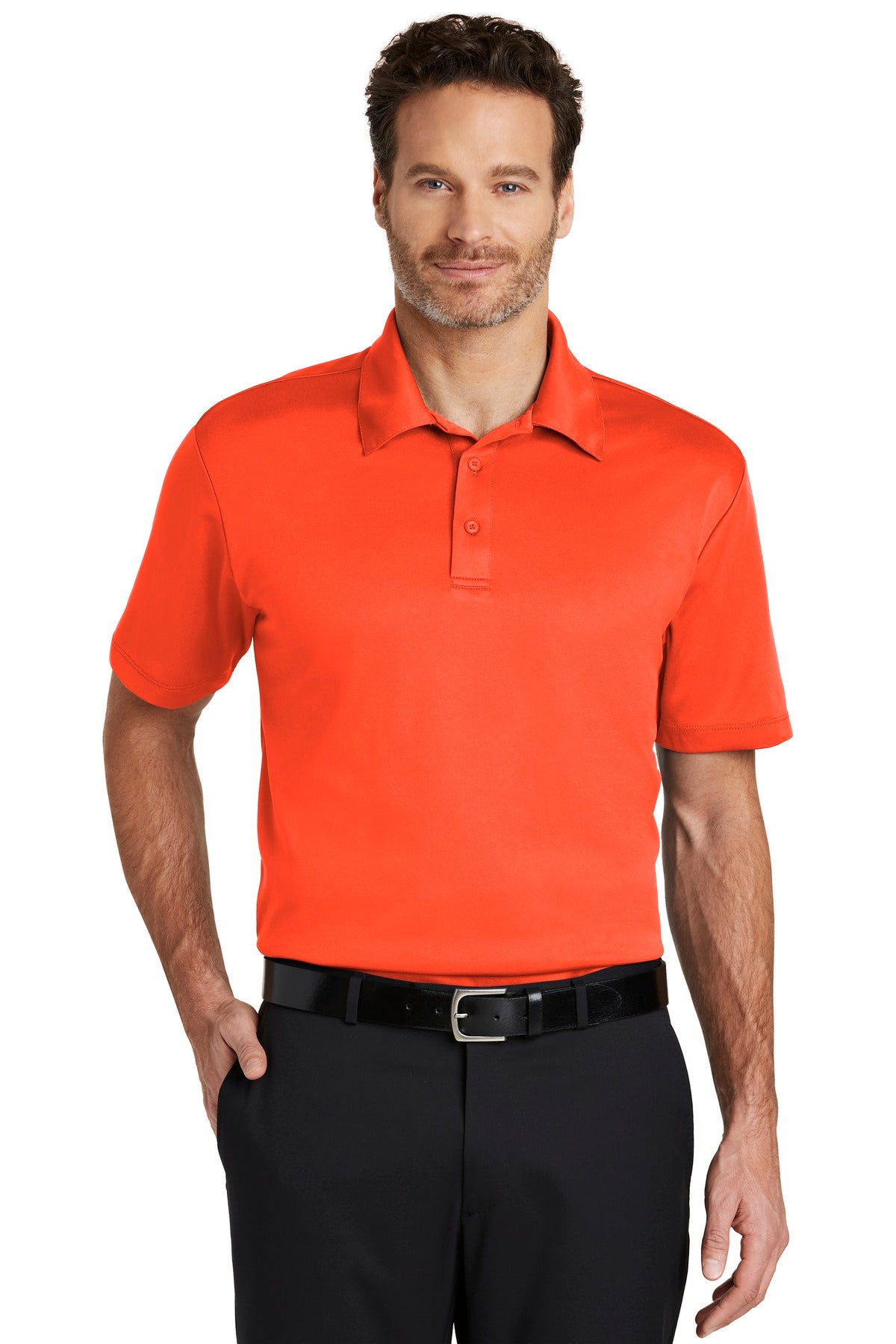 Port Authority Silk Touch Performance Polo. K540 - Neon Orange