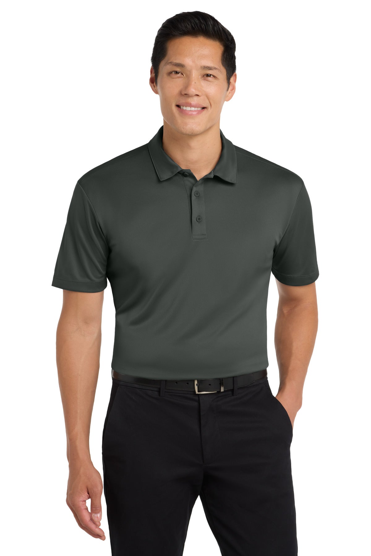 Port Authority Tall Silk Touch Performance Polo. TLK540 - Steel Grey