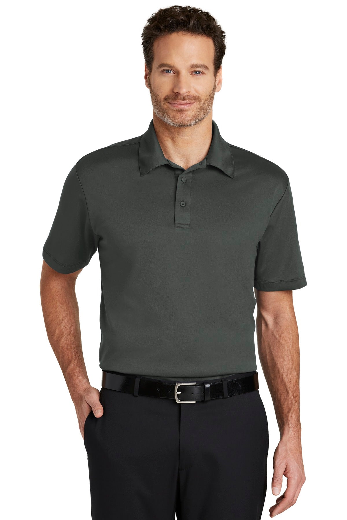 Port Authority Silk Touch Performance Polo. K540 - Steel Grey