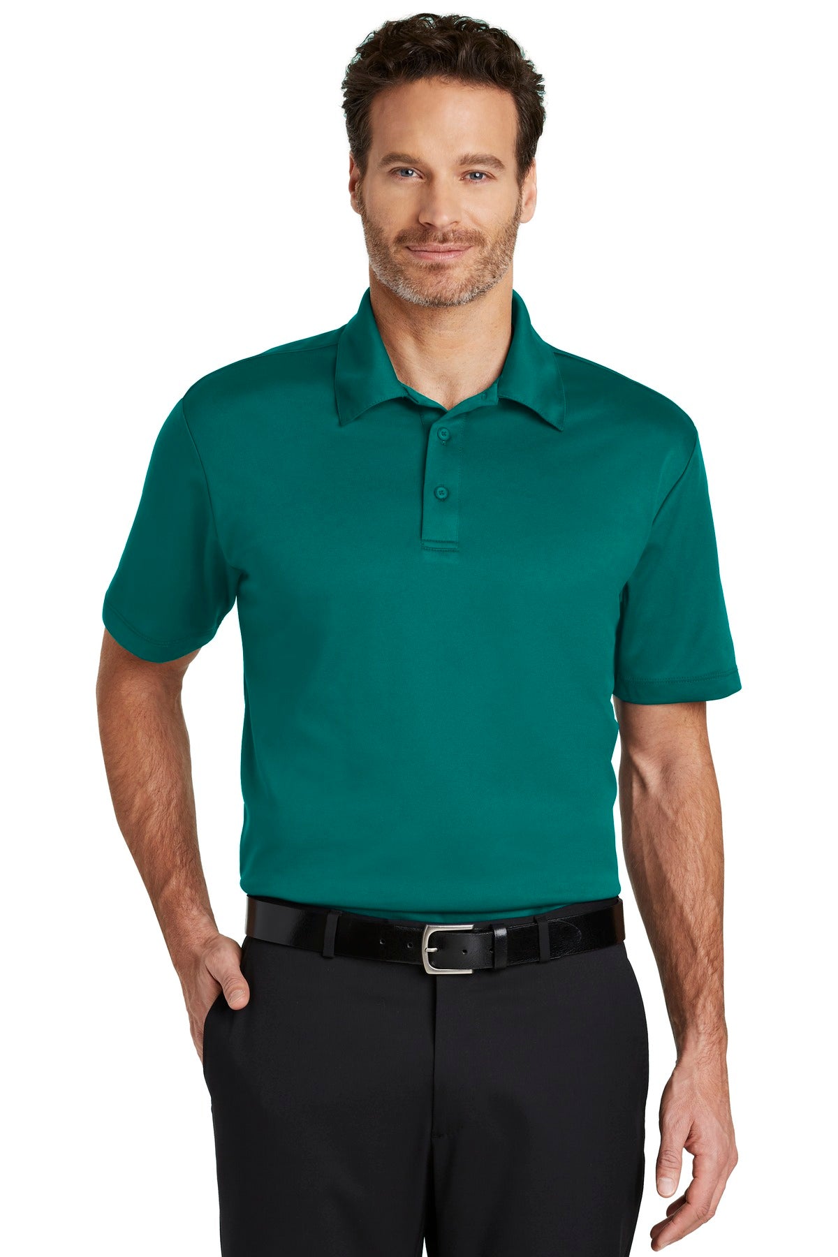 Port Authority Silk Touch Performance Polo. K540 - Teal Green